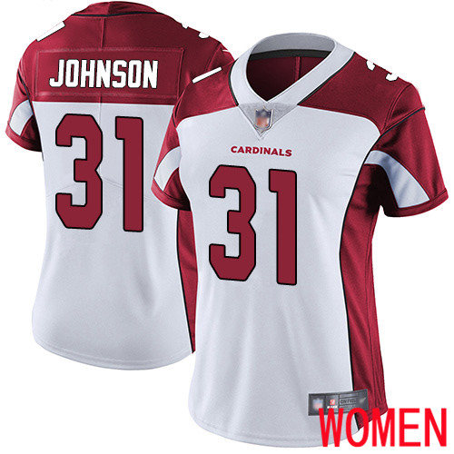 Arizona Cardinals Limited White Women David Johnson Road Jersey NFL Football #31 Vapor Untouchable